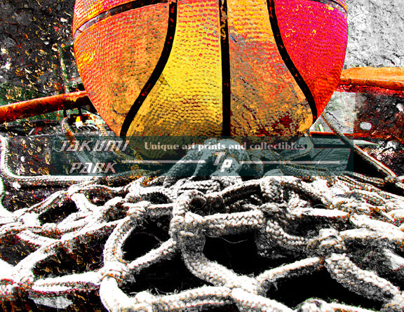 Basketball art print swoosh 111