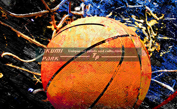 Basketball art print swoosh 112