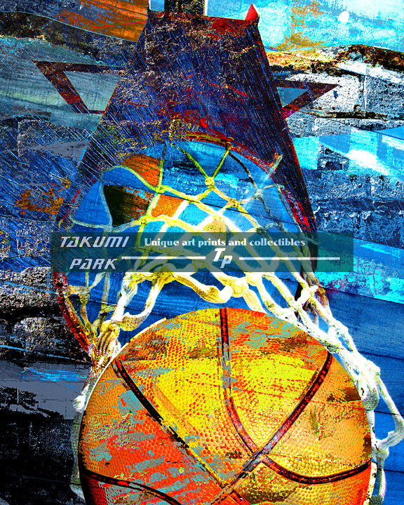 Basketball art print swoosh 102