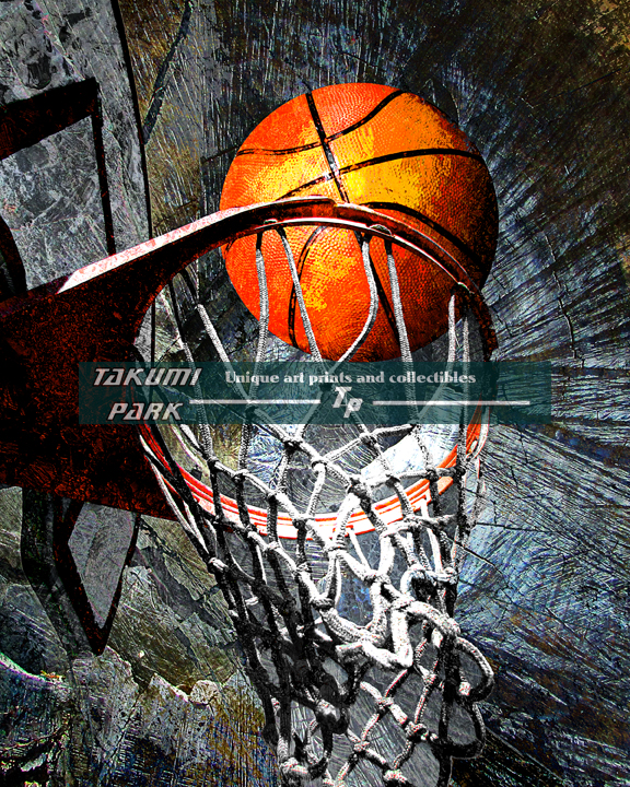 Basketball art print swoosh 116 - basketball artwork design
