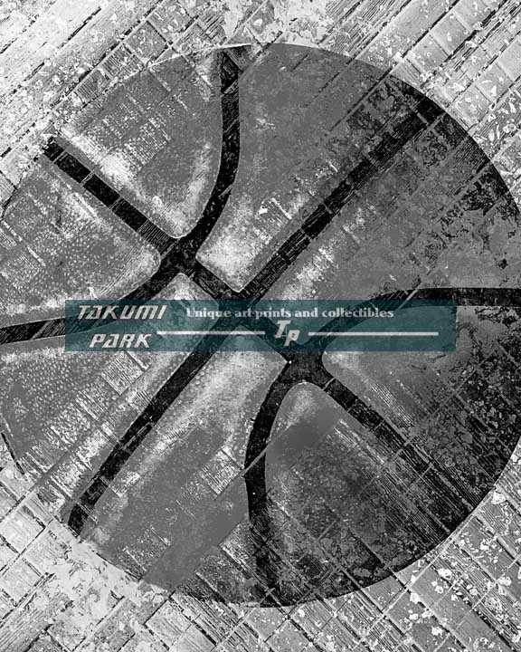 Basketball art print swoosh 156