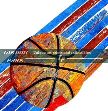 Basketball art print swoosh vs 182