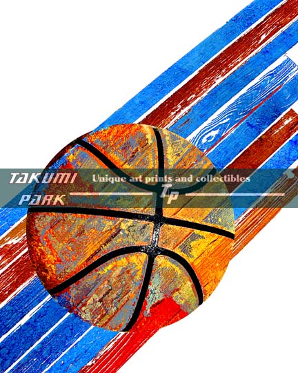 Basketball art print swoosh vs 182